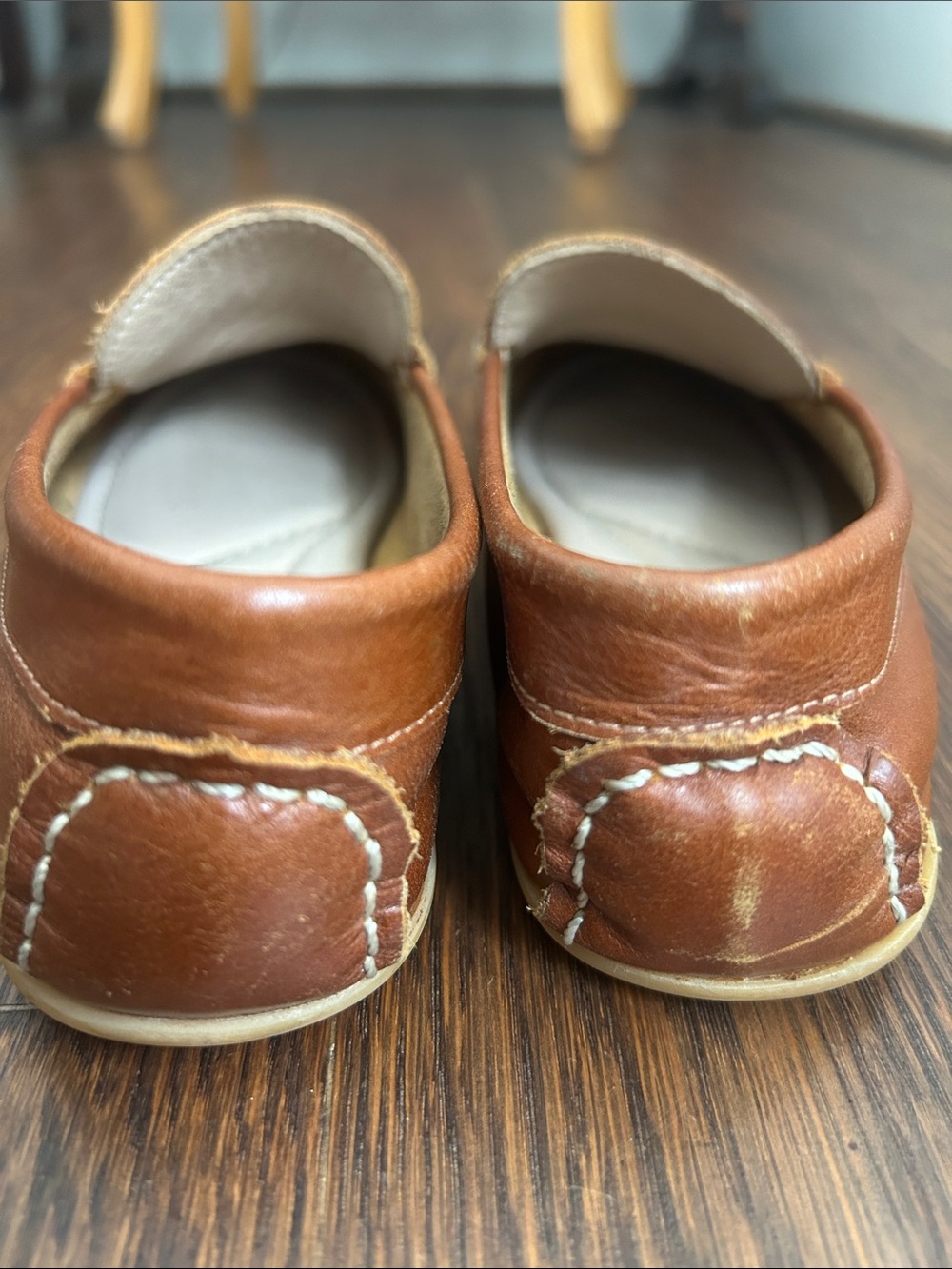 Elephantito Brown Leather Slip-On Loafers - Picture 3 of 4